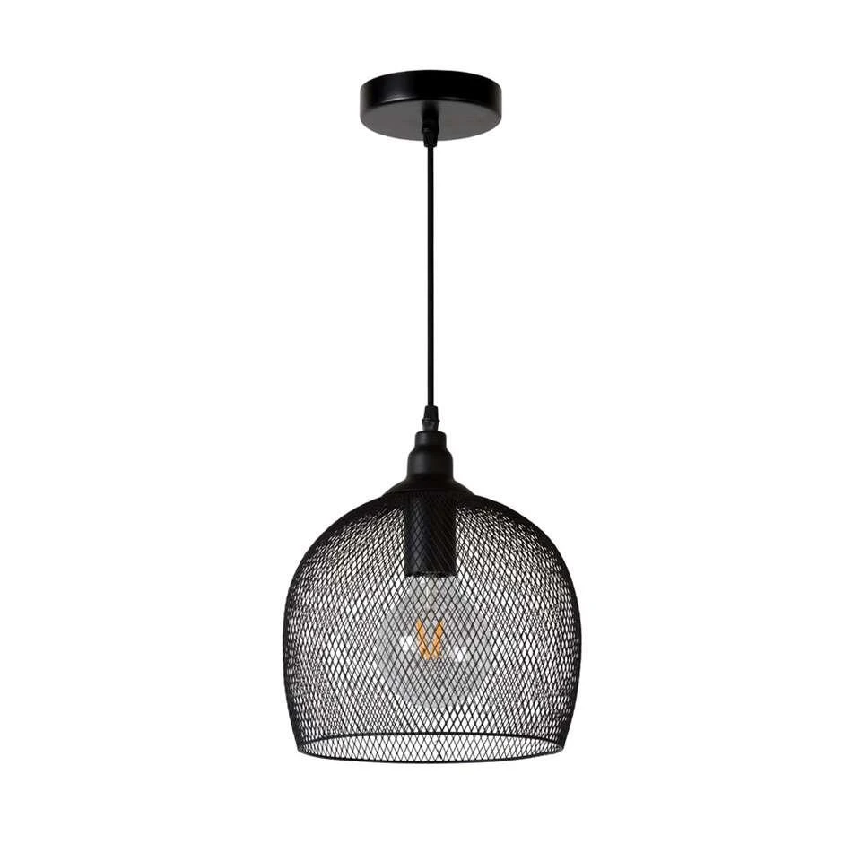 Lucide Hanglamp Mesh - Zwart - Ø22 Cm 2 Lucide Hanglamp Mesh - Zwart - Ø22 Cm - Afbeelding 2
