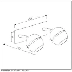 Lucide Plafondspot Binari 2 LED - Zwart -Leen Bakker 81016148 2606