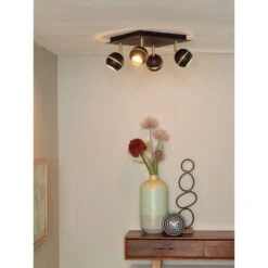 Lucide Plafondspot Binari 4 LED - Zwart -Leen Bakker 81016150 0306
