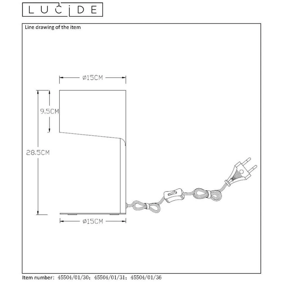 Lucide Tafellamp Knulle - Zwart 3 Lucide Tafellamp Knulle - Zwart - Afbeelding 3