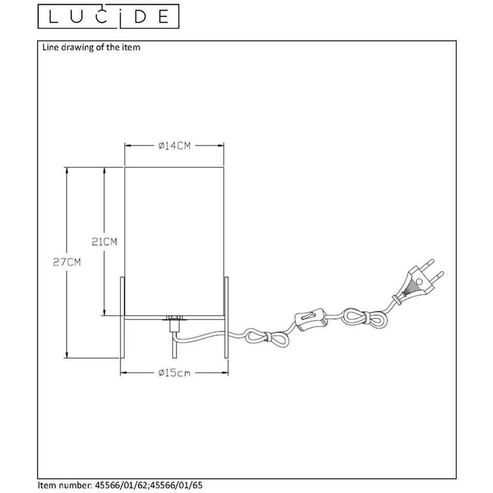 Lucide Tafellamp Steffie - Amber 4 Lucide Tafellamp Steffie - Amber - Afbeelding 4