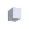 Lucide LED Wandspot Buiten ZORA IP44 - Wit - 9x6,5x7,9 Cm