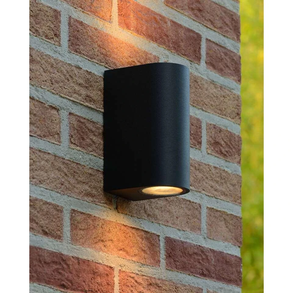 Lucide LED Wandspot Buiten ZORA IP44 Afgerond - Zwart - 9x6,5x15 Cm 3 Lucide LED Wandspot Buiten ZORA IP44 Afgerond - Zwart - 9x6,5x15 Cm - Afbeelding 3