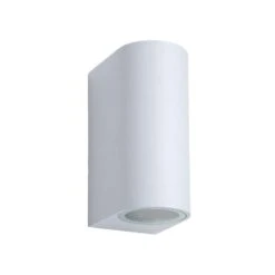 Lucide LED Wandspot Buiten ZORA IP44 Afgerond - Wit - 9x6,5x15 Cm