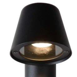 Lucide LED Sokkellamp Buiten DINGO IP44 - Antraciet - Ø11,5 Cm -Leen Bakker 81018833 0700