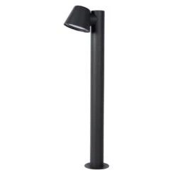 Lucide LED Sokkellamp Buiten DINGO IP44 - Antraciet - Ø11,5 Cm