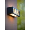 Lucide Wandlamp Buiten DIMO IP54 - Antraciet - 25x10,3x11 Cm