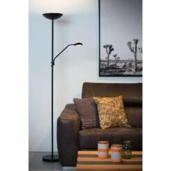 Lucide Vloerlamp Zenith - Zwart -Leen Bakker 81020861 0301