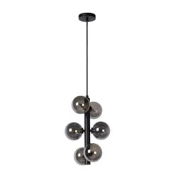 Lucide Hanglamp Tycho - Zwart - Ø25,5x150 Cm