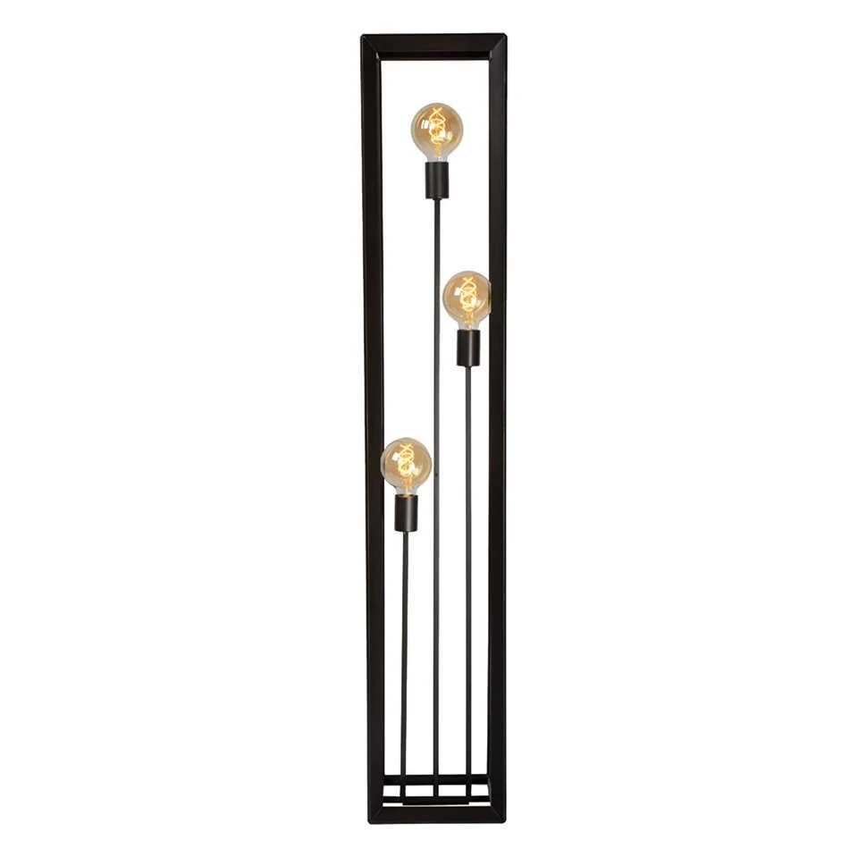 Lucide Vloerlamp Thor - Grijs - 22x25x140 Cm 3 Lucide Vloerlamp Thor - Grijs - 22x25x140 Cm - Afbeelding 3