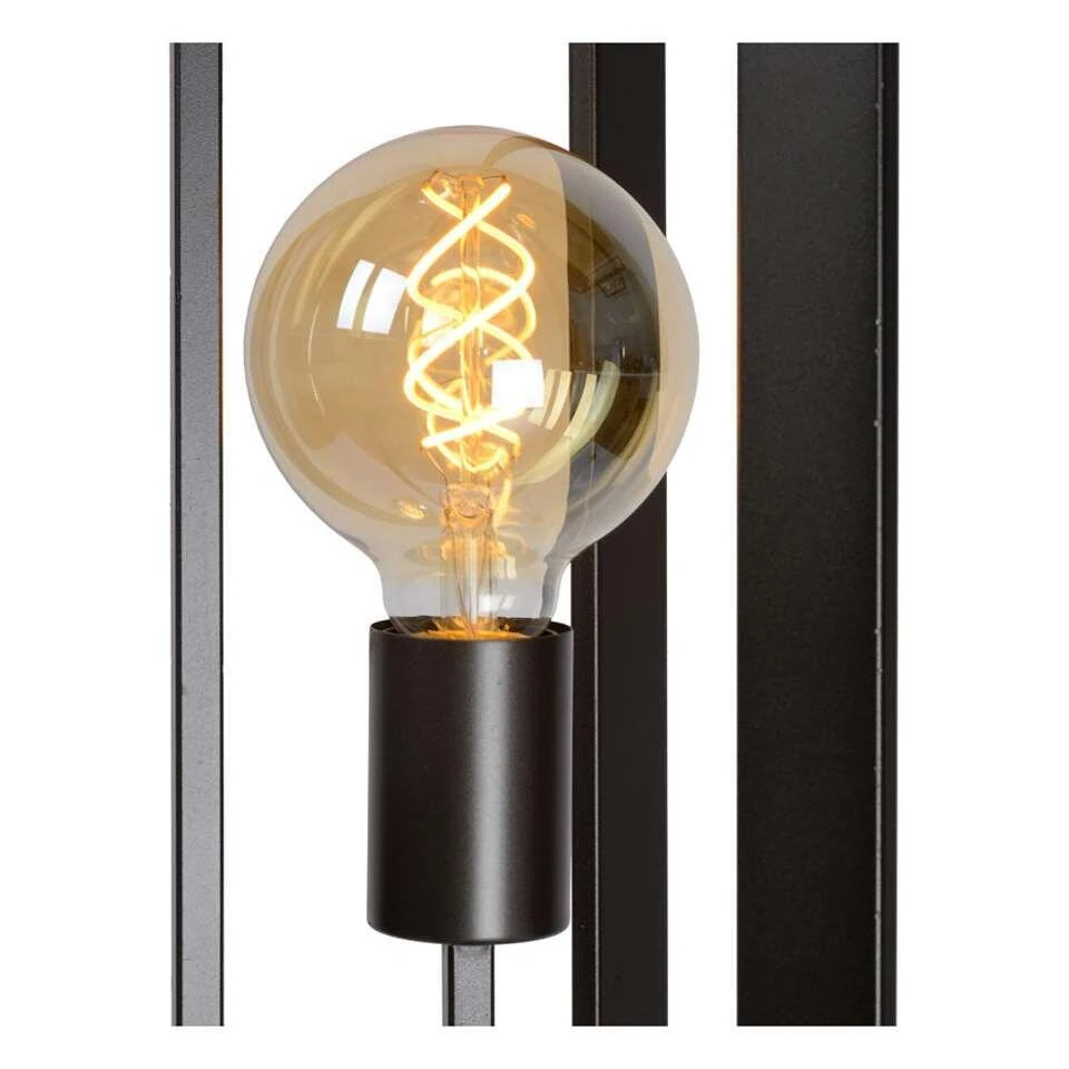 Lucide Vloerlamp Thor - Grijs - 22x25x140 Cm 1 Lucide Vloerlamp Thor - Grijs - 22x25x140 Cm