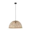 EGLO Hanglamp Claverdon Ø49 Cm - Zwart/hout