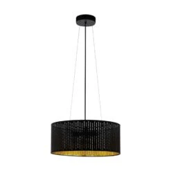 EGLO Hanglamp 3-lichts Varillas - Zwart/goud