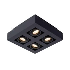 Lucide Plafondspot Xirax 4 Lamp - Zwart