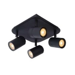 Lucide Wandspot Lennert 4 Lamp - Zwart