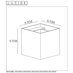 Lucide Wandlamp Xio - Koffie -Leen Bakker 81028120 2100