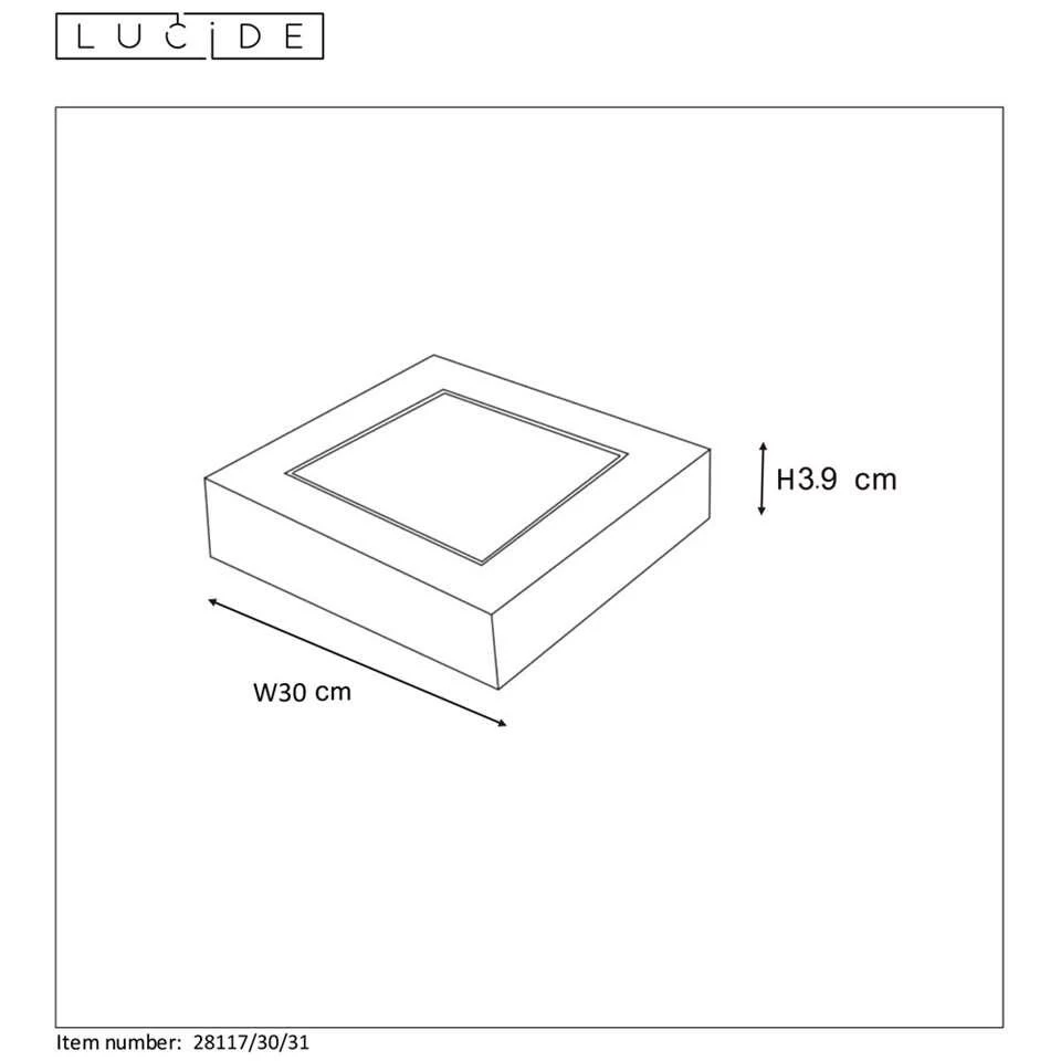 Lucide Plafonnière Brice - Wit - 30 Cm 2 Lucide Plafonnière Brice - Wit - 30 Cm - Afbeelding 2
