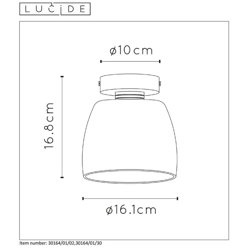 Lucide Plafonnière Tyler - Mat Goud/messing - Ø16,1x16,8 Cm 3 Lucide Plafonnière Tyler - Mat Goud/messing - Ø16,1x16,8 Cm - Afbeelding 3