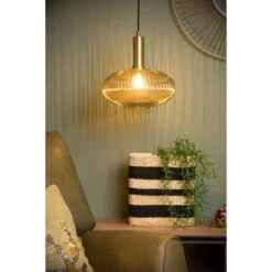 Lucide Hanglamp Maloto - Amber - Ø30 Cm 14 Lucide Hanglamp Maloto - Amber - Ø30 Cm -Leen Bakker 81028210 0400