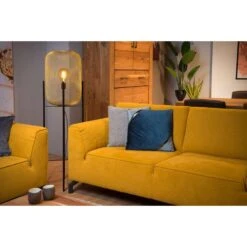 Lucide Vloerlamp Mesh - Mat Goud/messing -Leen Bakker 81028221 0300