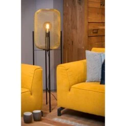 Lucide Vloerlamp Mesh - Mat Goud/messing -Leen Bakker 81028221 0400