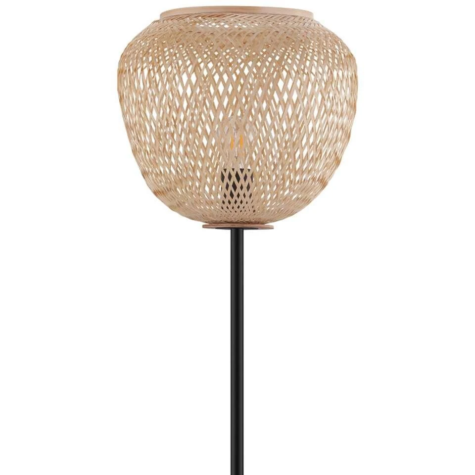 EGLO Vloerlamp Dembleby - Zwart/bruin 4 EGLO Vloerlamp Dembleby - Zwart/bruin - Afbeelding 4