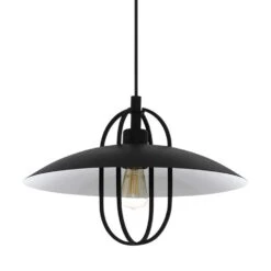 EGLO Hanglamp Cregan - Zwart/wit -Leen Bakker 81028650 0400