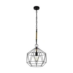 EGLO Hanglamp Cottingham - Zwart - Ø37 Cm