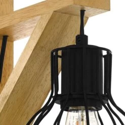 EGLO Wandlamp Rampside - Bruin/zwart -Leen Bakker 81028663 0400