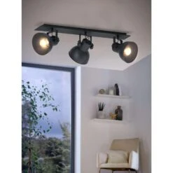 EGLO Plafondlamp Barnstaple 3-lichts - Zwart -Leen Bakker 81028696 0500