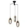 EGLO Hanglamp Basildon Cluster 3 Lamps - Zwart/bruin