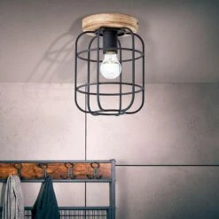 Brilliant Plafondlamp Gwen - Zwart -Leen Bakker 81029047 0400