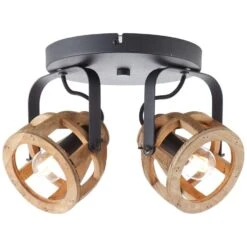 Brilliant Plafondspot Matrix 2-lichts - Hout