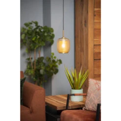 Lucide Hanglamp Agatha - Mat Goud/messing - Ø18 Cm 7 Lucide Hanglamp Agatha - Mat Goud/messing - Ø18 Cm -Leen Bakker 81029296 0002