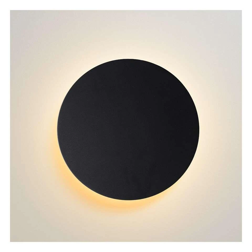 Lucide Wandlamp Eklyps LED - Zwart - Ø 15 Cm 4 Lucide Wandlamp Eklyps LED - Zwart - Ø 15 Cm - Afbeelding 4