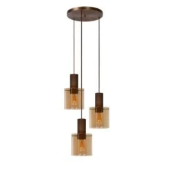Lucide Hanglamp Toledo - Amber