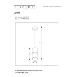 Lucide Hanglamp Zino - Roestbruin -Leen Bakker 81029598 0600