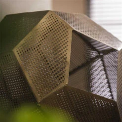 Industriële Tafellamp Polly Hexagon Metaal - 30x30x30 Cm - Metaal - Koperkleurig -Leen Bakker 814c48bd32af4037a52a82c33533edb9