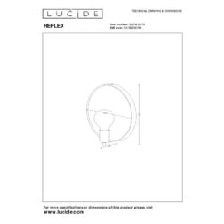 Lucide REFLEX Spiegellamp - Naturel -Leen Bakker 81796692129c4f35855a94cab47a06c3