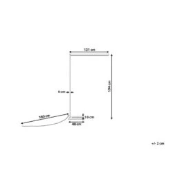 Beliani Staande Lamp MENSA - Wit Aluminium -Leen Bakker 88cc6de2320f46c689b77bd731527d63
