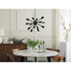 Beliani Hanglamp BALAGAS - Zwart Ijzer -Leen Bakker 8e2ceb78b20a406aaccb3c72b4c0e938