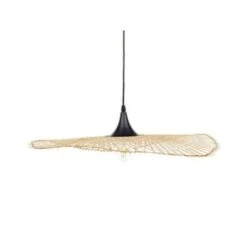 Beliani Hanglamp FLOYD - Lichte Houtkleur Bamboehout -Leen Bakker 8e3dfdf610fa462790b3906076d9abd1