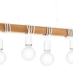 EGLOTownshendHanglamp-E27-70cm-Wit/Bruin -Leen Bakker 8f566008a6a24fefbacbbbee37cfca61