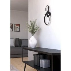 EGLO Serpins Wandlamp - LED - 40 Cm - Zwart/Wit -Leen Bakker 92fd1f78738e43baac405baebc3fb228