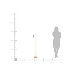 Beliani Staande Lamp SAVENA - Koper Metaal -Leen Bakker 9527750d41d248dba6d8564fcebcf7ab