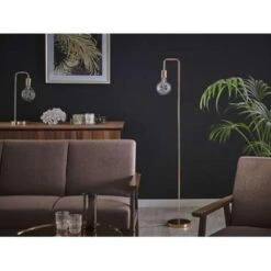 Beliani Staande Lamp SAVENA - Koper Metaal -Leen Bakker 955674b0fafc4717b9ddd2d4749680d6