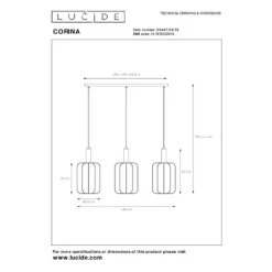 Lucide CORINA Hanglamp - Beige 20 Lucide CORINA Hanglamp - Beige -Leen Bakker 96ed30d5071946428dc980c904df8733