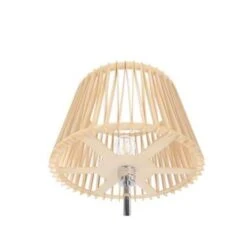 Beliani Staande Lamp FORGE - Lichte Houtkleur Metaal -Leen Bakker 98ee6a96cbb6458a97ea0563d0cd6e29
