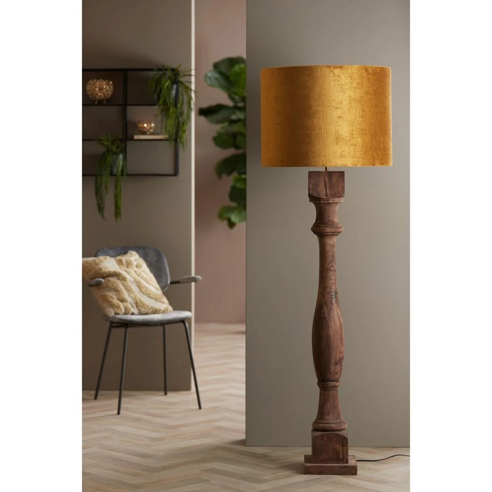 Cilinder Lampenkap Gemstone - Goud - Ø55x41cm 2 Cilinder Lampenkap Gemstone - Goud - Ø55x41cm - Afbeelding 2