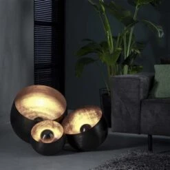 Industriële Tafellamp Zwart Nickel Basel 28 Cm - 28x28x26 Cm - Metaal - Grijs -Leen Bakker 9bed3f3ac192430a9c13318e75a4fda8